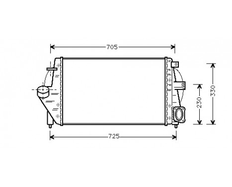 INTERCOOLER jusqu'à '98 2.2 TD 43004212 International Radiators