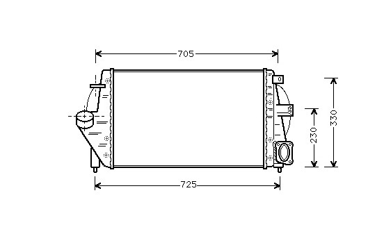 INTERCOOLER jusqu'à '98 2.2 TD 43004212 International Radiators