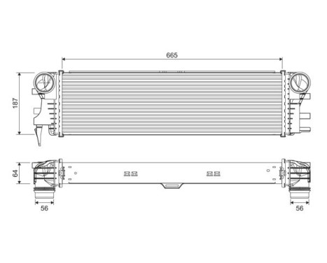 Intercooler, refroidisseur d'air de suralimentation 818311 Valeo
