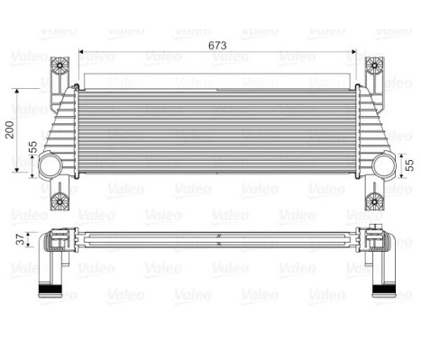Intercooler, refroidisseur d'air de suralimentation 818352 Valeo