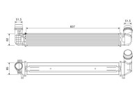 Intercooler, refroidisseur d'air de suralimentation 818389 Valeo