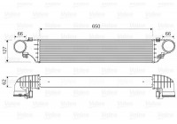 Intercooler, refroidisseur d'air de suralimentation 818552 Valeo