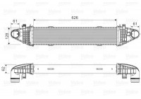 Intercooler, refroidisseur d'air de suralimentation 818616 Valeo