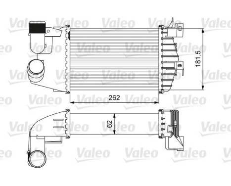 Intercooler, refroidisseur d'air de suralimentation 818627 Valeo