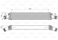 Intercooler, refroidisseur d'air de suralimentation 818654 Valeo