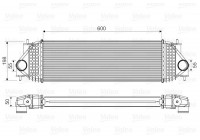 Intercooler, refroidisseur d'air de suralimentation 818662 Valeo