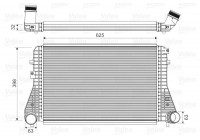 Intercooler, refroidisseur d'air de suralimentation 818674 Valeo
