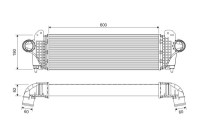 Intercooler, refroidisseur d'air de suralimentation 818694 Valeo