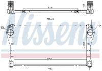 Intercooler, refroidisseur d'air de suralimentation 961250 Nissens
