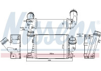 Intercooler, refroidisseur d'air de suralimentation 961289 Nissens