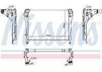 Intercooler, refroidisseur d'air de suralimentation 961566 Nissens