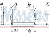 Intercooler, refroidisseur d'air de suralimentation 961576 Nissens