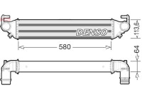 Intercooler, refroidisseur d'air de suralimentation DIT09117 Denso