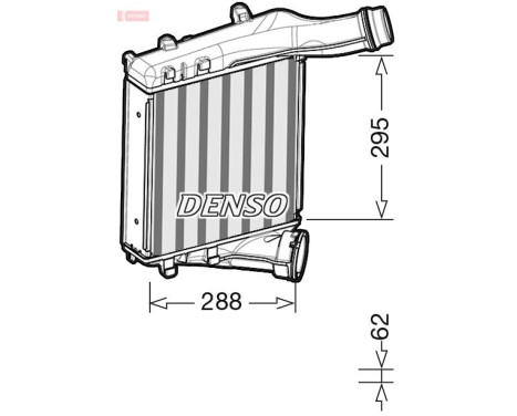 Intercooler, refroidisseur d'air de suralimentation DIT28019 Denso