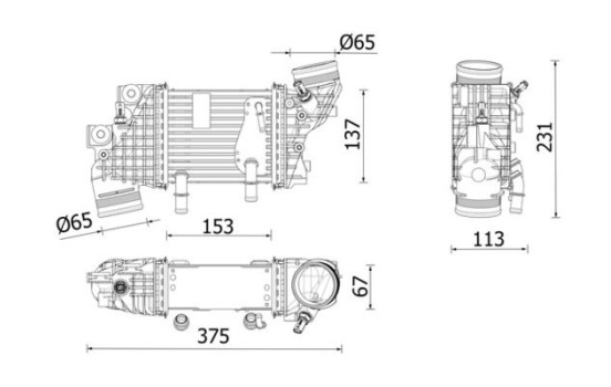 Intercooler, refroidisseur d'air de suralimentation