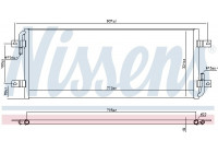 Radiateur basse température, intercooler 606912 Nissens