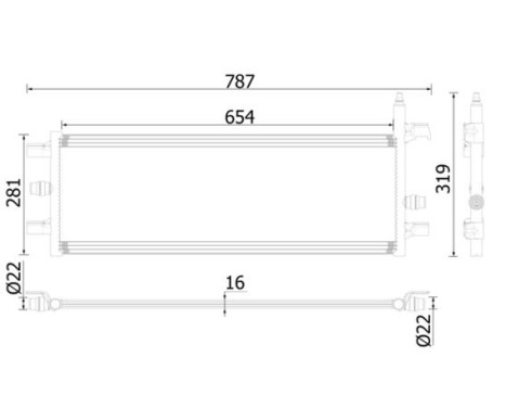 Radiateur basse température, intercooler BEHR *** PREMIUM LINE ***