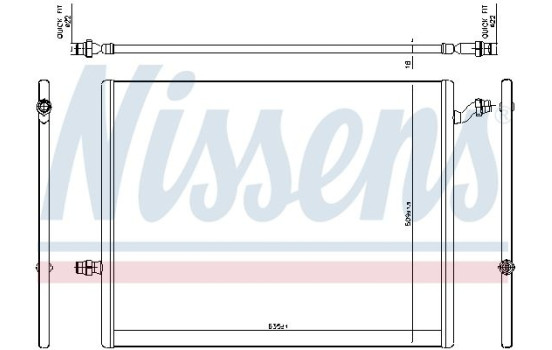 Refroidisseur basse température, refroidisseur intermédiaire 627024 Nissens, Image 4