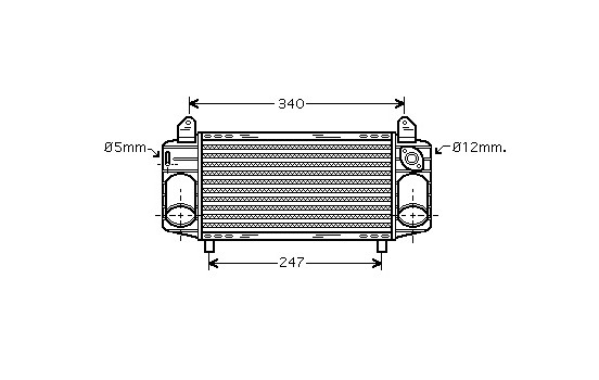 Refroidisseur intermédiaire, refroidisseur d'air de suralimentation 03004192 International Radiators, Image 2