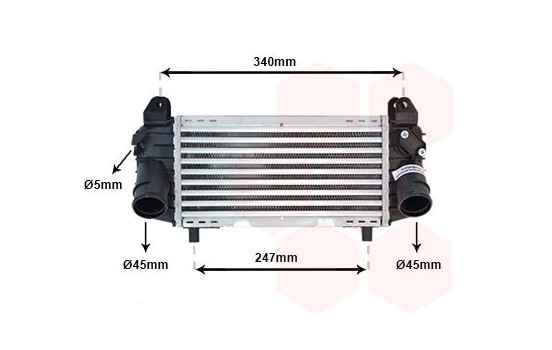 Refroidisseur intermédiaire, refroidisseur d'air de suralimentation 03004192 International Radiators