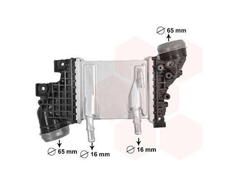 Refroidisseur intermédiaire, refroidisseur d'air de suralimentation 58014713 International Radiators