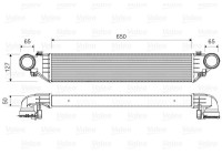 Refroidisseur intermédiaire, refroidisseur d'air de suralimentation 817760 Valeo