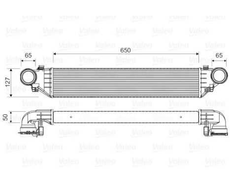 Refroidisseur intermédiaire, refroidisseur d'air de suralimentation 817760 Valeo