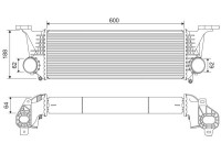 Refroidisseur intermédiaire, refroidisseur d'air de suralimentation 818315 Valeo