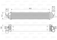 Refroidisseur intermédiaire, refroidisseur d'air de suralimentation 818330 Valeo