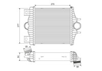 Refroidisseur intermédiaire, refroidisseur d'air de suralimentation 818384 Valeo