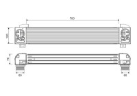 Refroidisseur intermédiaire, refroidisseur d'air de suralimentation 818386 Valeo
