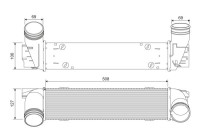 Refroidisseur intermédiaire, refroidisseur d'air de suralimentation 818392 Valeo