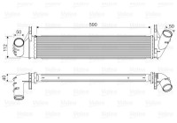 Refroidisseur intermédiaire, refroidisseur d'air de suralimentation 818678 Valeo