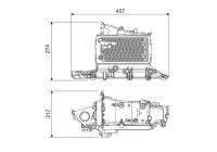 Refroidisseur intermédiaire, refroidisseur d'air de suralimentation 818685 Valeo