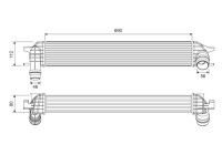 Refroidisseur intermédiaire, refroidisseur d'air de suralimentation 818696 Valeo