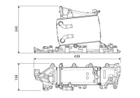 Refroidisseur intermédiaire, refroidisseur d'air de suralimentation 822935 Valeo