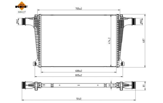 Refroidisseur intermédiaire, refroidisseur d'air de suralimentation, Image 5