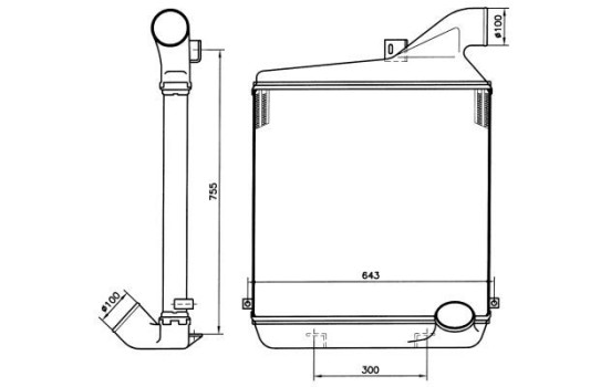 Refroidisseur intermédiaire, refroidisseur d'air de suralimentation