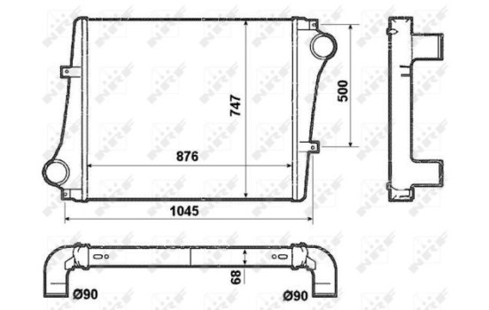 Refroidisseur intermédiaire, refroidisseur d'air de suralimentation, Image 3