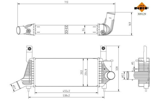 Refroidisseur intermédiaire, refroidisseur d'air de suralimentation, Image 5