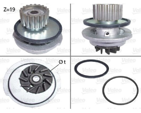 Pompe à eau 506648 Valeo