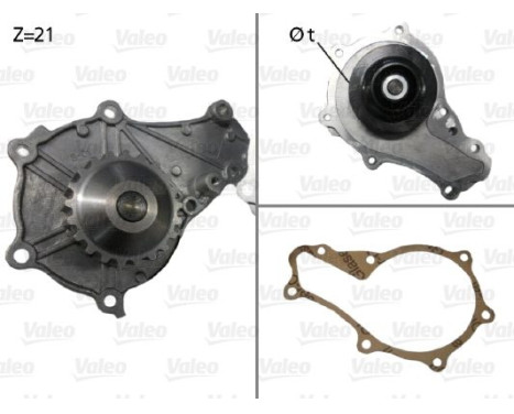 Pompe à eau, refroidissement du moteur 506714 Valeo