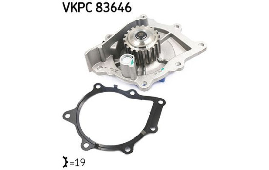 Pompe à eau VKPC 83646 SKF