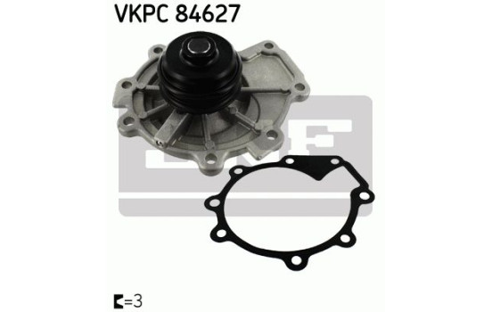 Pompe à eau VKPC 84627 SKF