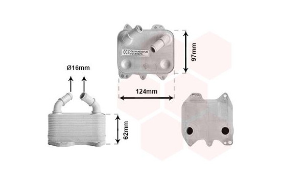 Radiateur d'huile 58013711 International Radiators