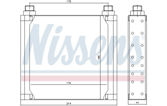 Radiateur d'huile 90535 Nissens, Image 2