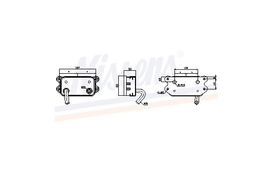 Radiateur d'huile 90580 Nissens