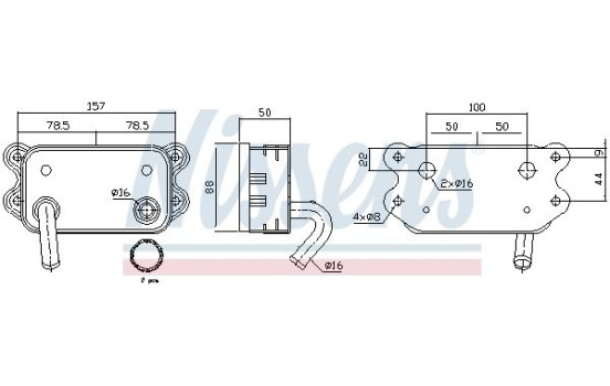 Radiateur d'huile 90580 Nissens, Image 2