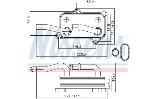 Radiateur d'huile 90599 Nissens, Image 8