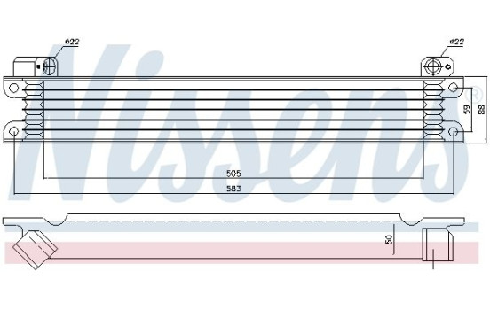 Radiateur d'huile 90615 Nissens, Image 2